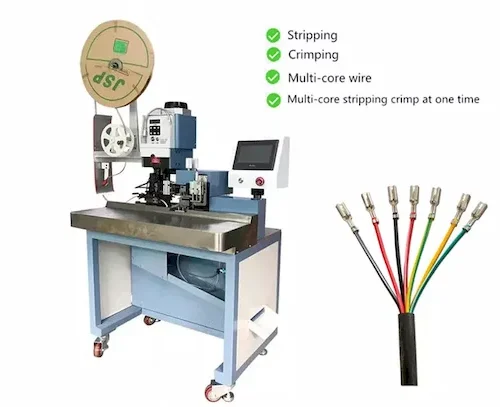 Multi-Core Sheath Cable Strip & Ferrule Crimp machine WPM-32