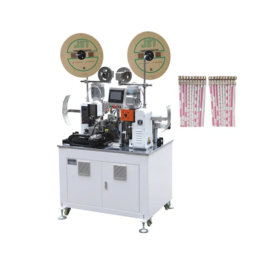 Automatic-Both-Ends-Flat-Ribbon-Cable-Cutting-Stripping-And-Crimping-Machine