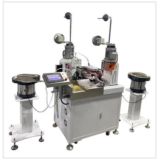Automatic-double-head-vibrating-plate-terminal-machine-servo-cold-pressed-insulated-terminal-feeding-pressing-connector.