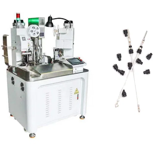 Automatic-wire-crimping-and-water-seal-insertion-machine-WPM-078H - Wire Harness Processing Equipment Auto Water Seal Crimp Insert Machine WPM-078H