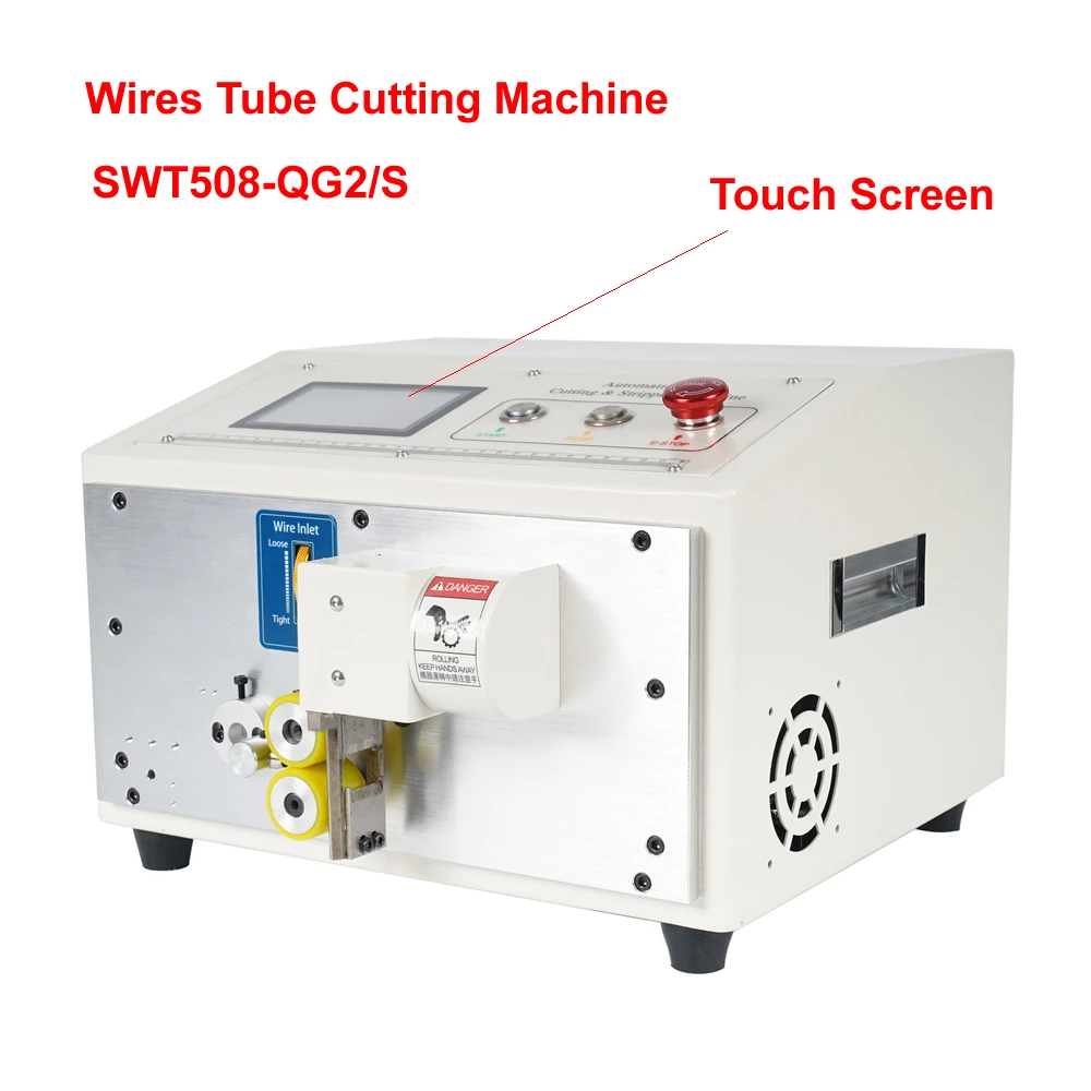 Touch Screen Wire Pipe Sleeving Cutting Machine 220V 110V Automatic Silica Plastic PVC Wire Tube Cable Cutter - Wire Harness Processing Equipment Touch Screen Wire Pipe Sleeving Cutting Machine 220V 110V Automatic Silica Plastic PVC Wire Tube Cable Cutter