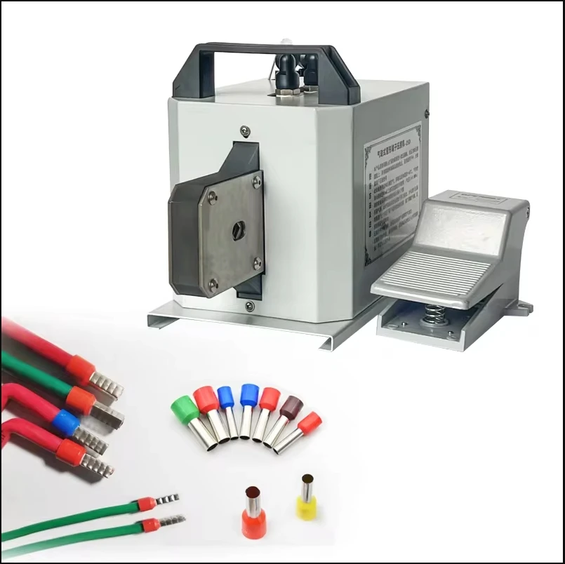 0.8-25mm² Pneumatic Tube Terminal Crimping Machine Insulated Terminal Cold Crimping Clamp Quadrilateral Crimping Machine