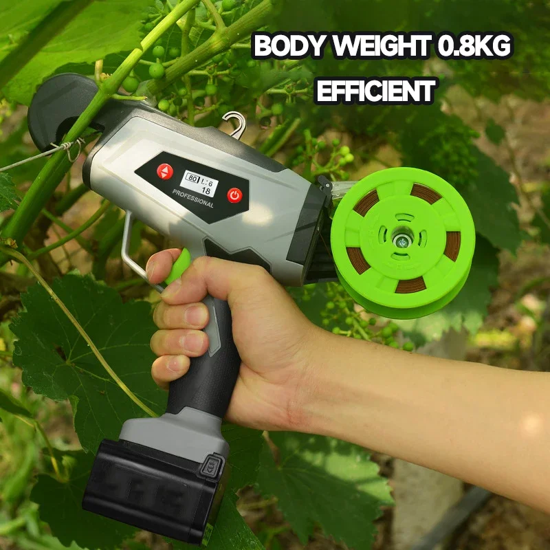 kf-Sdfc714e26091428cbd584b225de5307bA - Wire Harness Processing Equipment 16.8V Electric Tying Binding Garden Tools Garter Plants Branch Machine grape vine fully automatic knotter