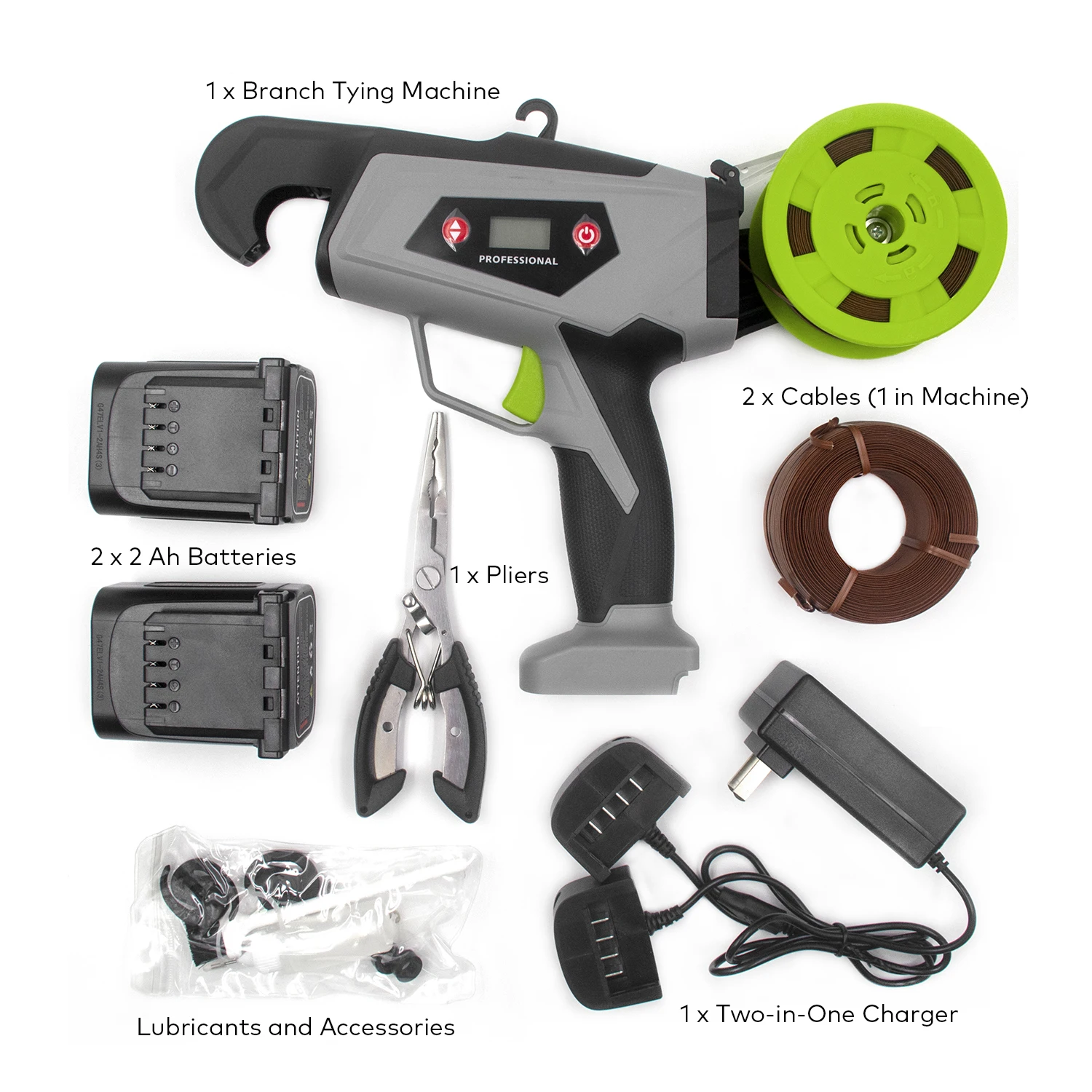 Automatic Electric Plant Tying Machine - LED Display Vine & Stem Binder for Farm & Garden - Wire Harness Processing Equipment Automatic Electric Plant Tying Machine - LED Display Vine & Stem Binder for Farm & Garden