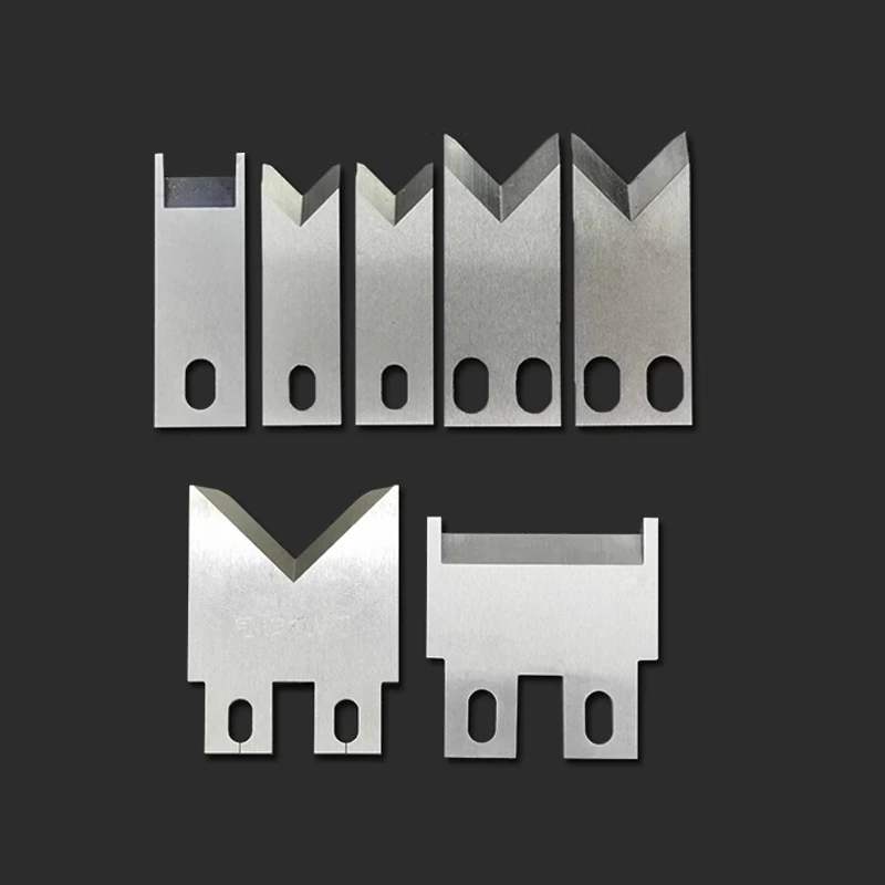 V-Shape Wire Stripping Blades - White Steel Cutting Machine Knives