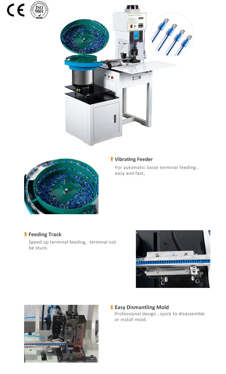 Loose Terminals Crimping Machine With Vibration Plate Feeding, Wire Loose Terminal Crimping Machine, Cable Lug Crimping Machine, Plastic Shell Terminal Crimping Machine Loose Terminals Crimping Machine With Vibration Plate Feeding, Wire Loose Terminal Crimping Machine, Cable Lug Crimping Machine, Plastic Shell Terminal Crimping Machine