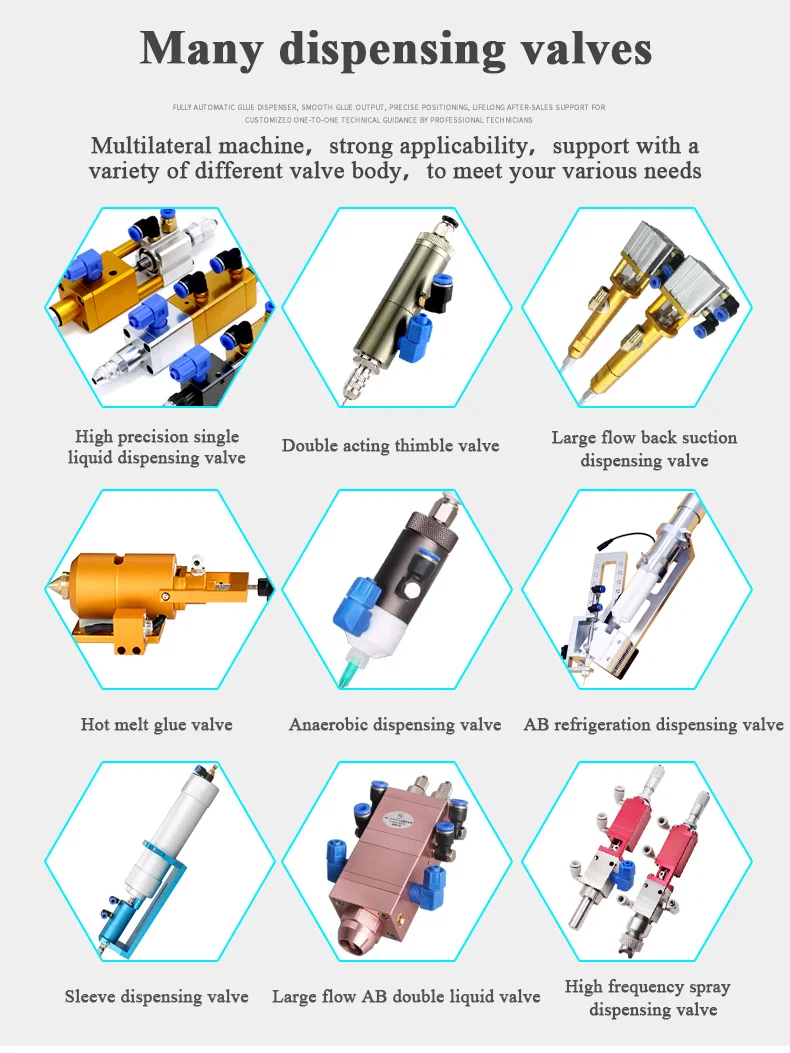 Automatic Rotating Dispensing Robot, 4 Axis Dispenser Robot Glue, Glue Spreader Machine