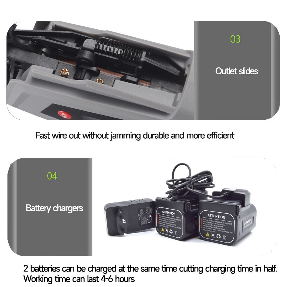 16.8V Electric Plant Tying Tool – Cordless Branch & Vine Binder - 2