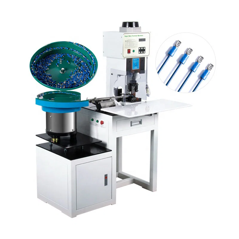 Loose Terminals Crimping Machine With Vibration Plate Feeding, Wire Loose Terminal Crimping Machine, Cable Lug Crimping Machine, Plastic Shell Terminal Crimping Machine Loose Terminals Crimping Machine With Vibration Plate Feeding, Wire Loose Terminal Crimping Machine, Cable Lug Crimping Machine, Plastic Shell Terminal Crimping Machine