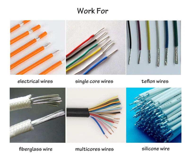 samply display of Pneumatic Wire Stripping Machine, Multi-core Wire Cable Stripping Device, Multi-core Manual Wire Cable Stripper samply display of Pneumatic Wire Stripping Machine, Multi-core Wire Cable Stripping Device, Multi-core Manual Wire Cable Stripper